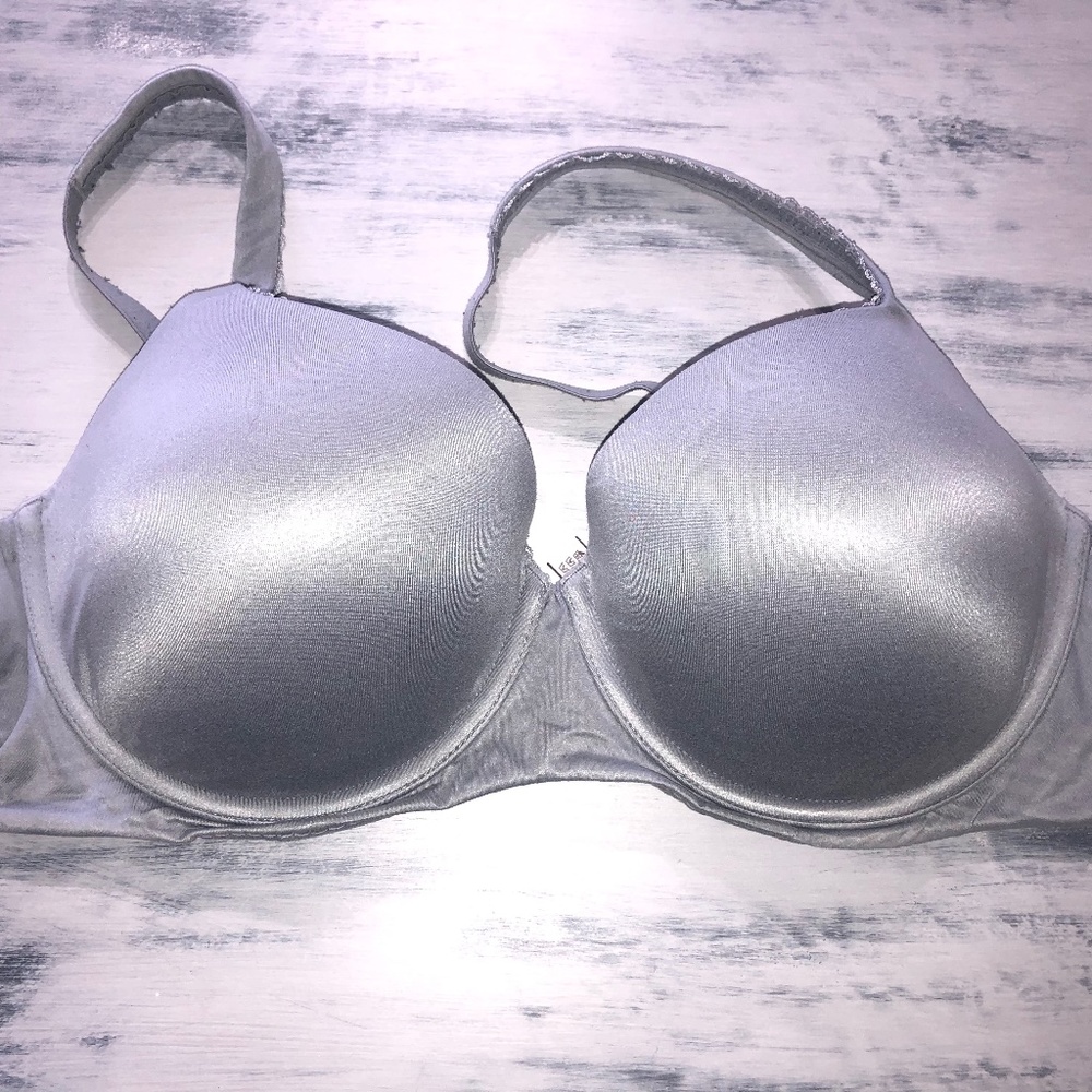 Victoria Secret Grey Bra Lined Demi 38C